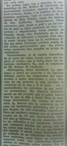 10. Artículo 21 enero 1974 - Sebastián Souvirón replica a Francisco Acosta - 2